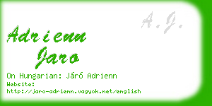 adrienn jaro business card